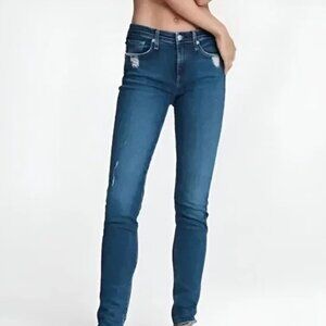 Rag & Bone Cate Mid-Rise Skinny Jeans La Paz Wash 27W Classic Blue